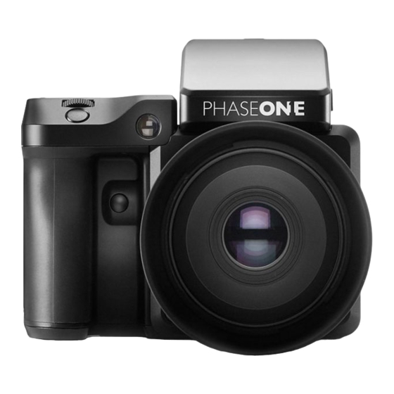 PhaseOne XF User Manual