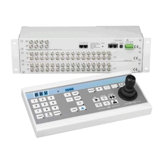 BBV TX1500 system Manuals