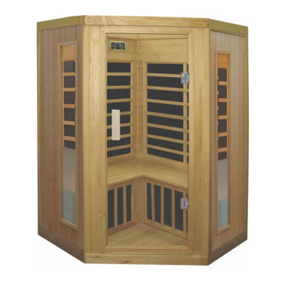 Saunatec Infared Wooden Sauna Room IG-570G Instruction Manual