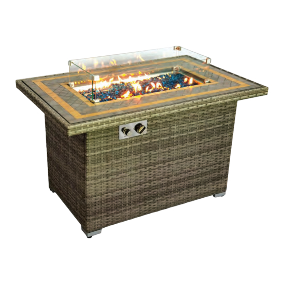 SereneLife SLFPX76 Gas Fire Pit Manuals