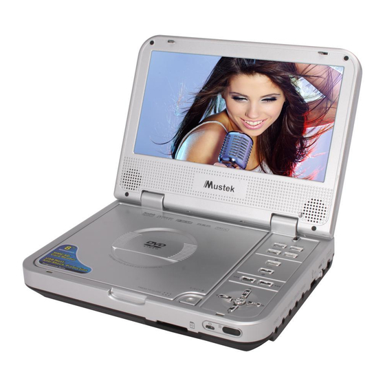 MUSTEK MP80B PORTABLE DVD PLAYER SPECIFICATIONS | ManualsLib