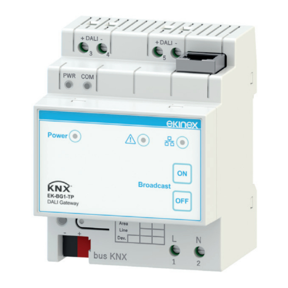 Ekinex EK-BG1-TP User Manual