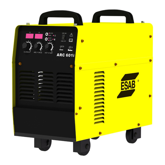 ESAB ARC 601i Instruction Manual