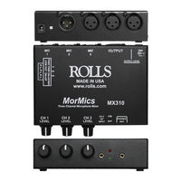 Rolls MX310 MorMic Quick Start Manual