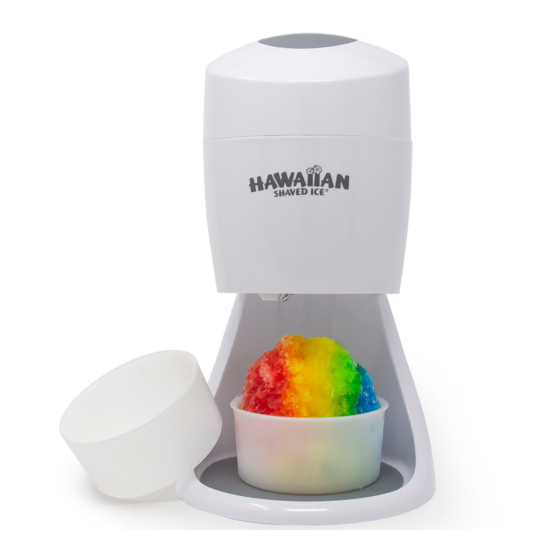 Hawaiian shaved ice S-900A Instruction Manual
