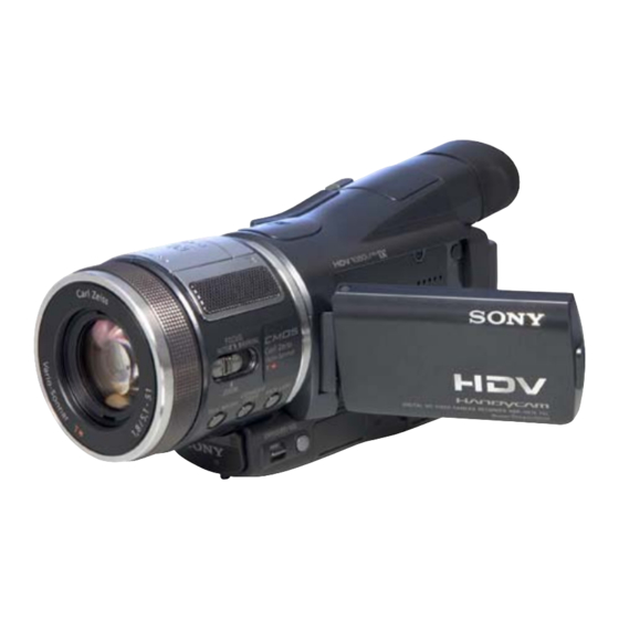 Sony HDR-HC1 Manuals