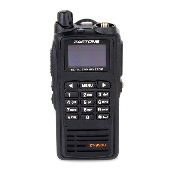 Zastone ZT-9908 Digital Walkie Talkie Manuals