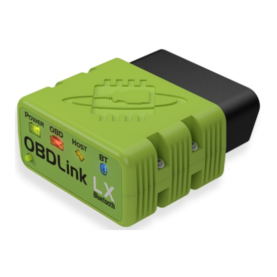 Scantool OBDLink LX Bluetooth Quick Start Manual