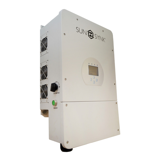SunSynk Hybrid Parity Inverter User Manual