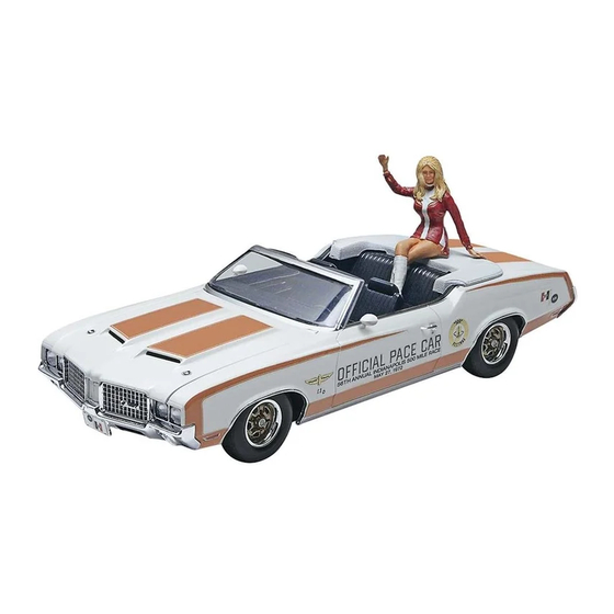 REVELL '72 OLDSMOBILE INDY 500 PACE CAR Assembly Instructions Manual