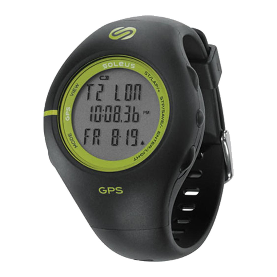 Soleus GPS 1.0 SG001 - GPS Watch Manual