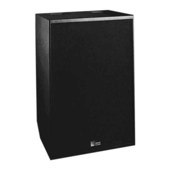 Meyer Sound Reinforcement Subwoofer 650-R2 Brochure & Specs