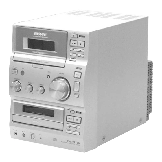 Sony HCD-VP100 Manuals