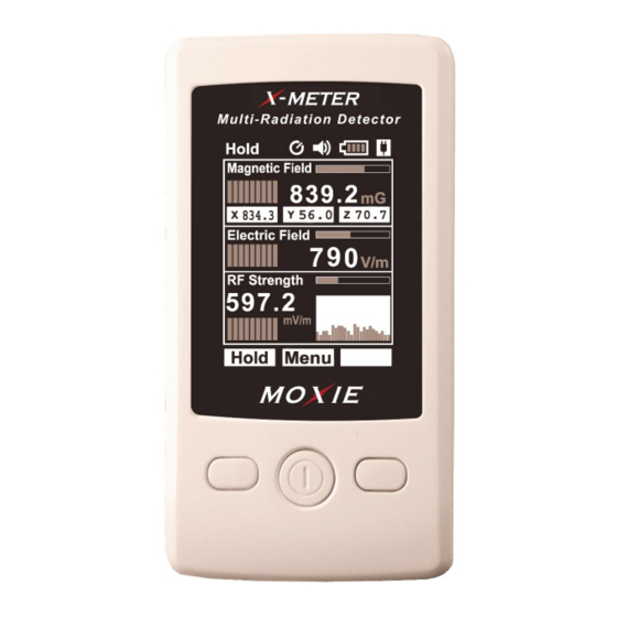 Moxie X-METER MX-101 Quick Start Manual