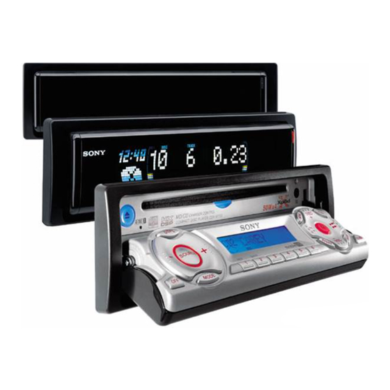 Sony CDX-M750 Operating Instructions Manual