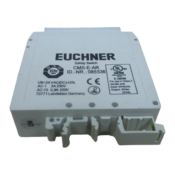 EUCHNER CMS-E-AR Operating Instructions Manual