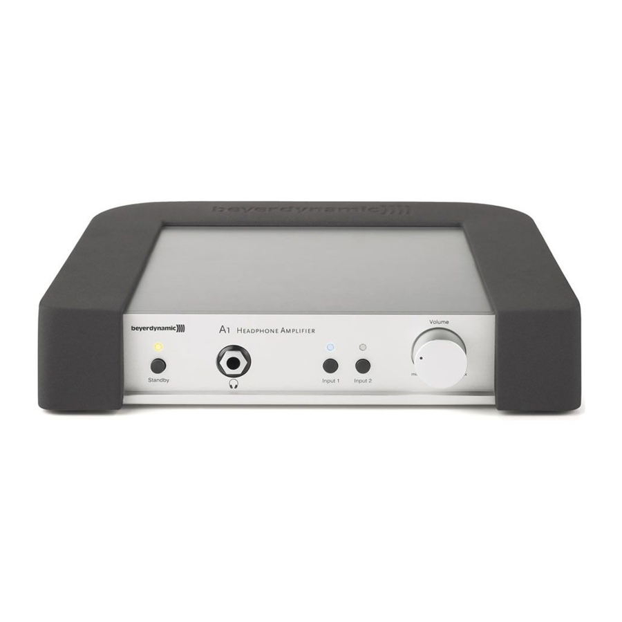 Beyerdynamic A1 - Headphone Amplifier Manual