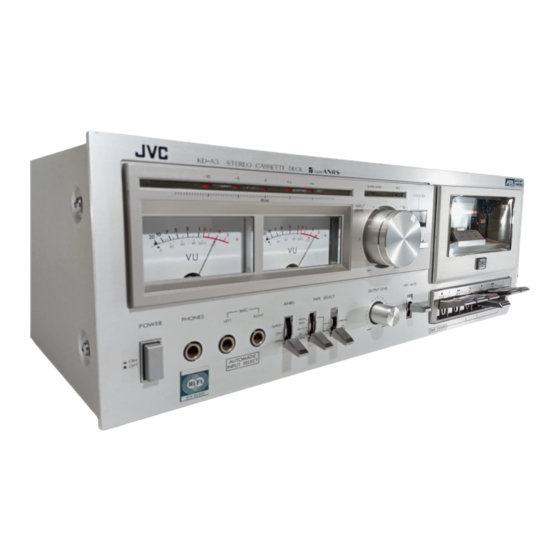 JVC KD-A3 A Manuals