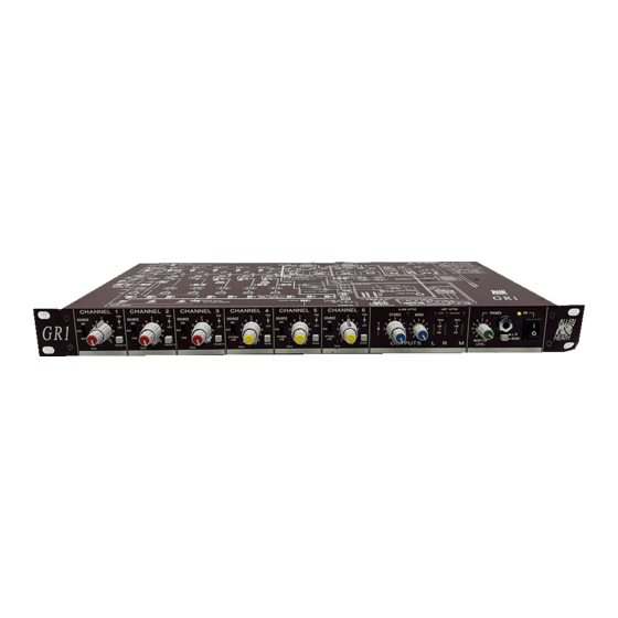 ALLEN & HEATH GR1 User Manual