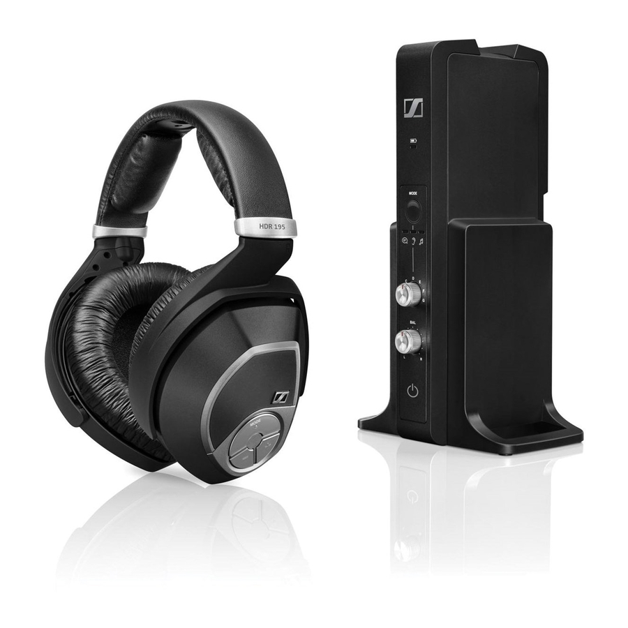 Sennheiser rs 195 manual new arrivals