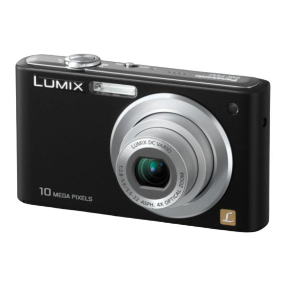 PANASONIC LUMIX DMC-FS42 OPERATING INSTRUCTIONS MANUAL Pdf