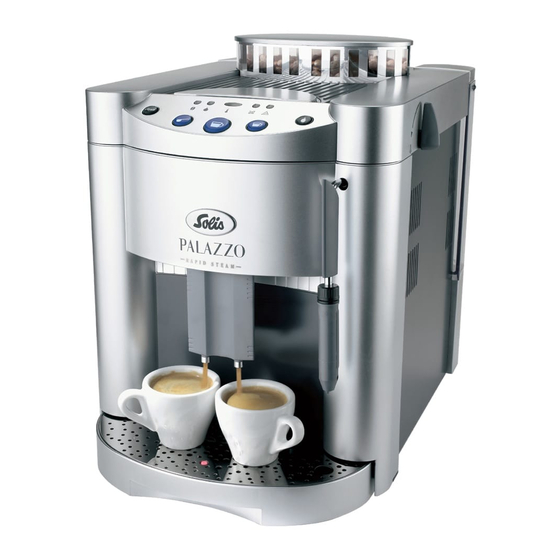 solis palazzo coffee machine manual