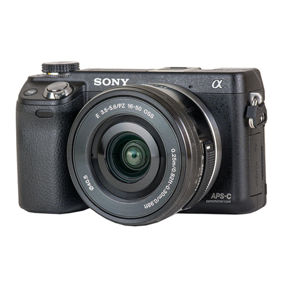 SONY ALPHA NEX6 INSTRUCTION MANUAL Pdf Download ManualsLib