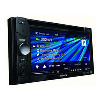 Sony XAV-64BT Operating Instructions Manual