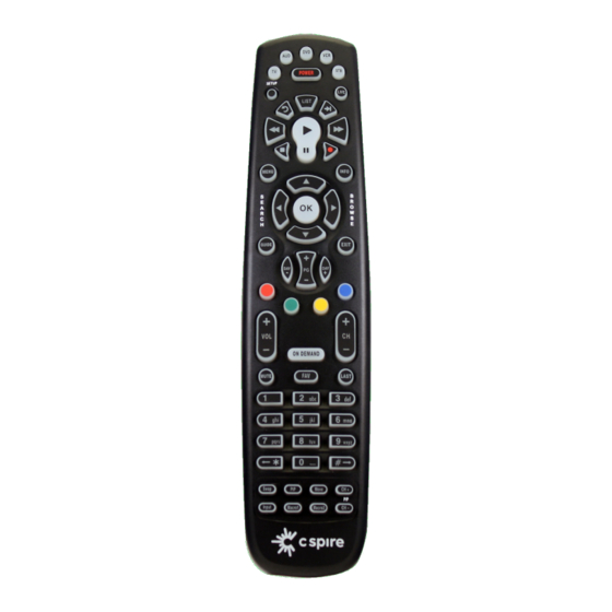 C SPIRE TV REMOTE CONTROL & DVR USER MANUAL Pdf