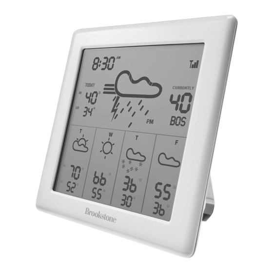 BROOKSTONE 5 DAY WIRELESS WEATHER WATCHER USER INFORMATION Pdf