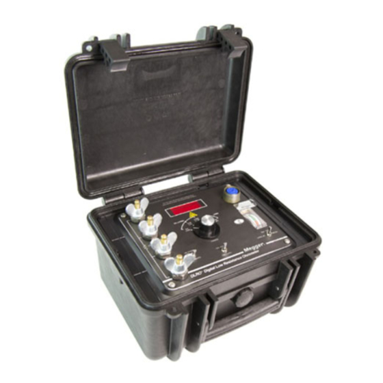 Megger DLRO Instruction Manual
