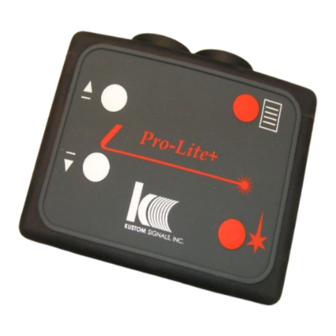 Kustom Signals Pro-Lite+ Quick Start Manual