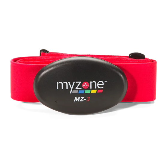 Myzone Physical Activity Belt Faq & User Manual