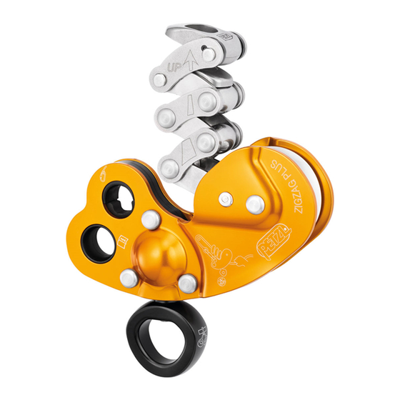 Petzl D22 ZIGZAG Technical Notice