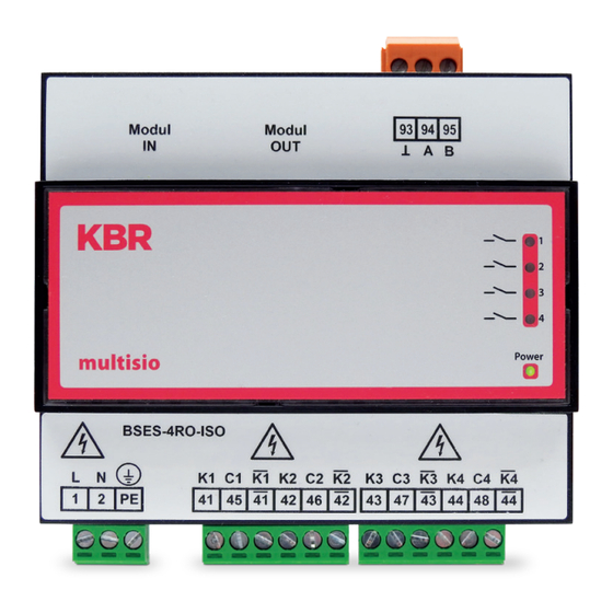 KBR multisio D6-ESBS-4RO-ISO-1 User Manual