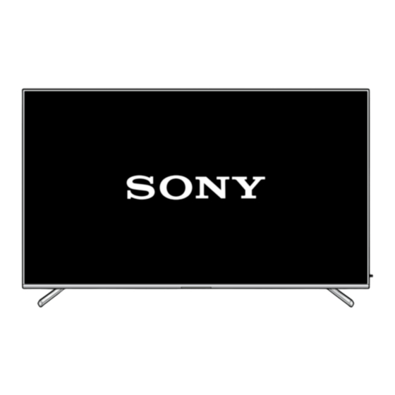 Sony BRAVIA XR-85X9xL Setup Manual