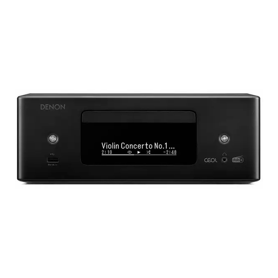 Denon ceol RCD-N12DAB Quick Start Manual