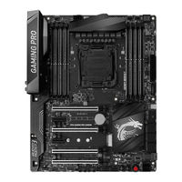 MSI X99A GAMING PRO CARBON Quick Start Manual