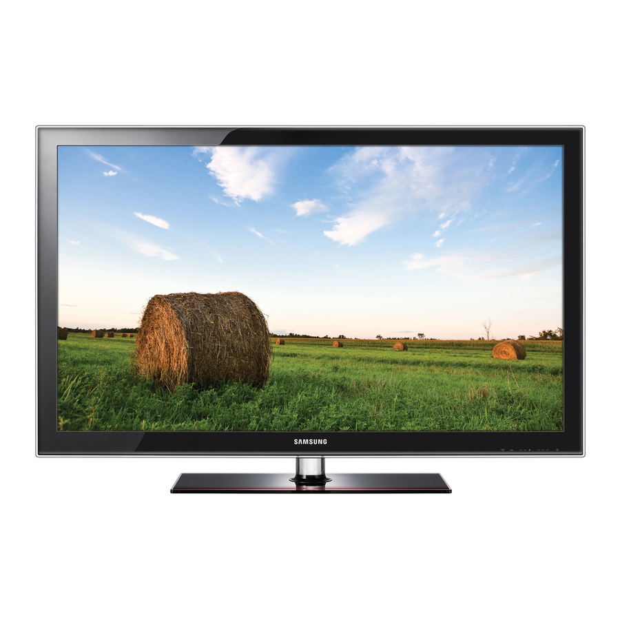Samsung LN40C630 LCD HDTV Manuals