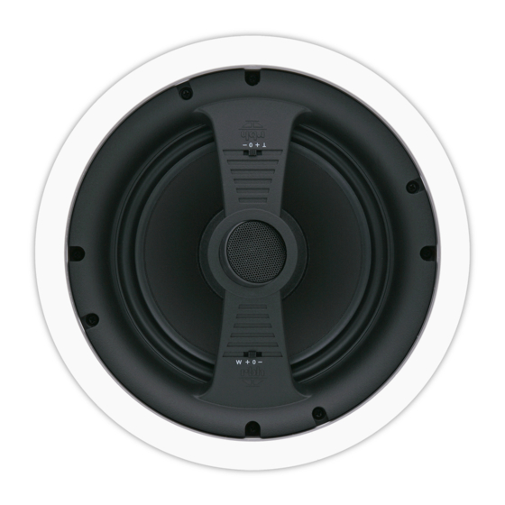 RBH Sound IN-CEILING SPEAKERS Installation And Instruction Manual