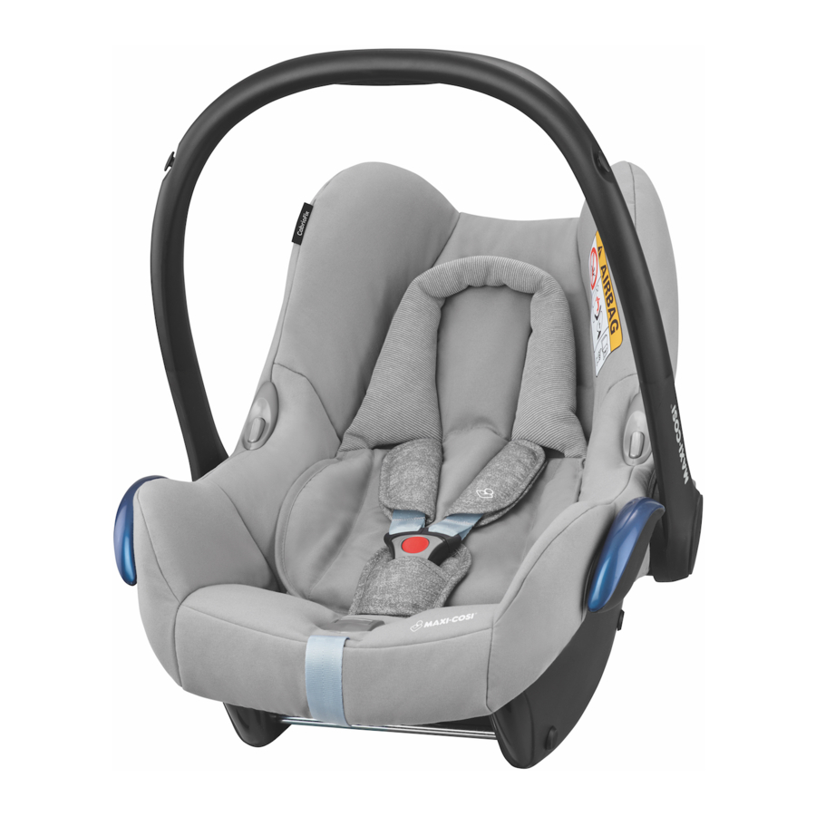 Maxi-Cosi CabrioFix Instructions For Use & Warranty