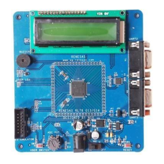 NGX Technologies BlueBoard-RL78/G13/G14_64pin Quick Start Manuals
