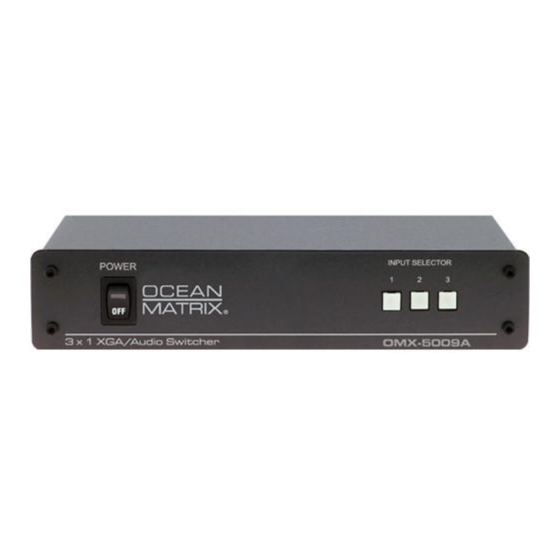 Ocean Matrix OMX-5009A Instruction Manual
