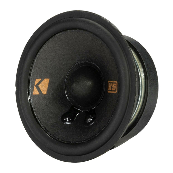 Kicker KS Series Manuals