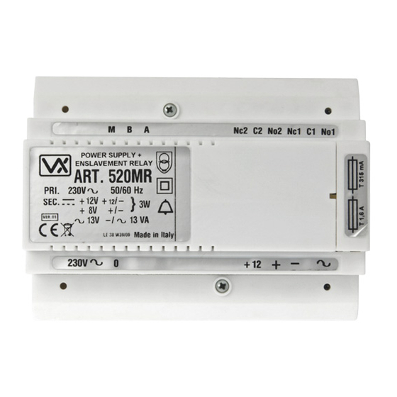 Videx 520MR Installation Instruction