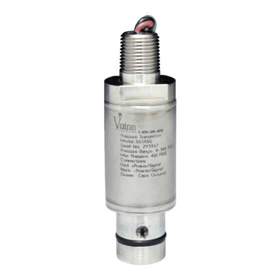 Viatran 553 Installation Data Manual