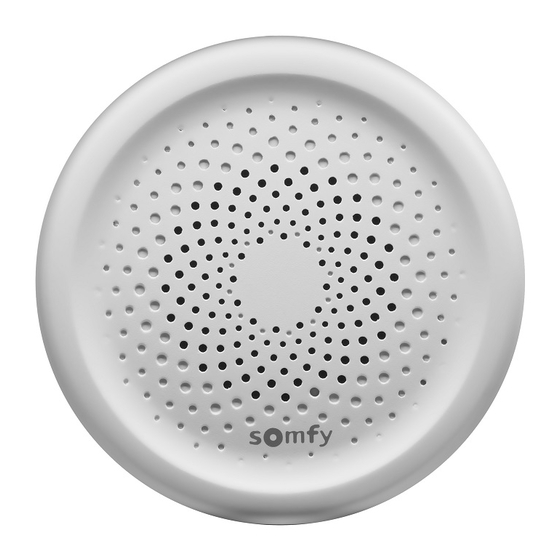 SOMFY Indoor Siren io Quick Start Manual