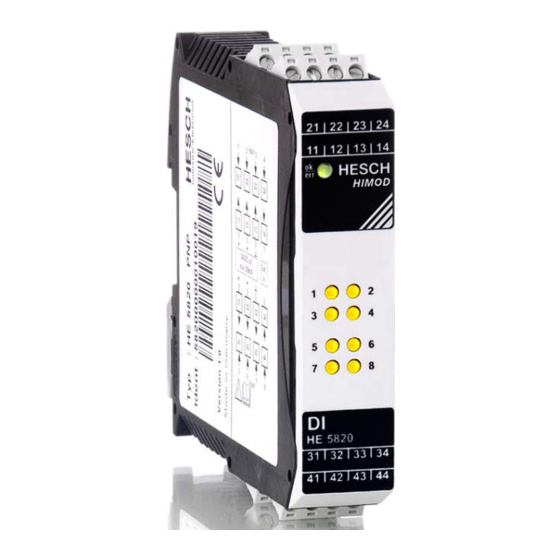 HESCH HIMOD HE 5820 DI Operation Manual