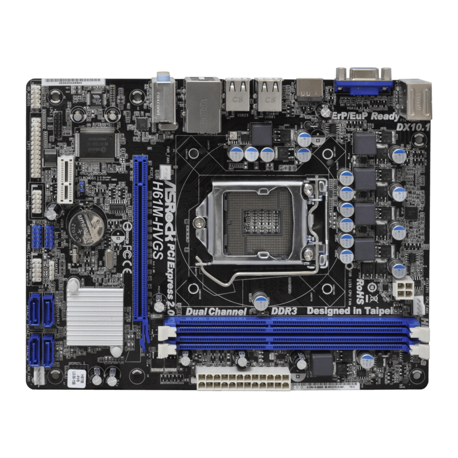 ASROCK H61M-HVGS User Manual