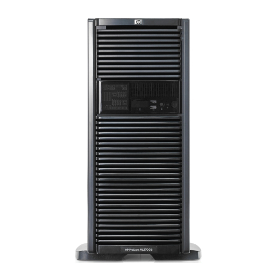 HP ProLiant ML370 Storage Server Installation Instructions